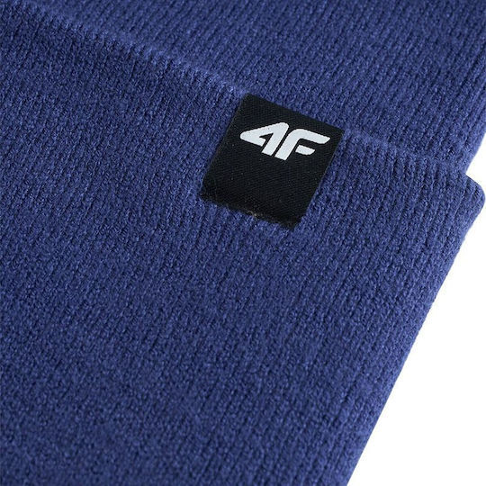 Beanie Unisex Beanie Knitted in Navy Blue Colour