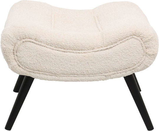 Polstersessel mit Fußhocker Ecru 97x80x100cm