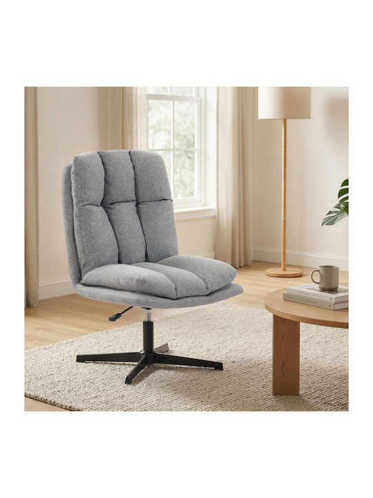 Drehbarer Sessel Hellgrau 63x75x92cm