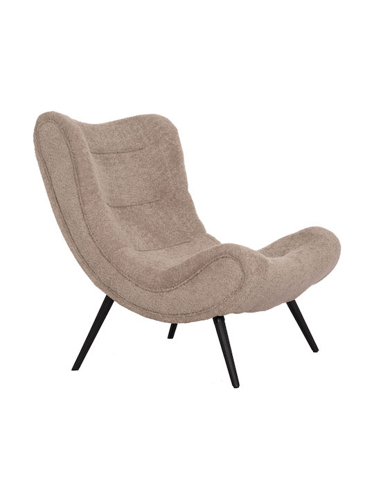 Brym Fotoliu Relax Cu Taburet Bej Maro 80x95x95cm