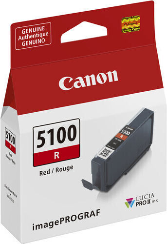 Canon PFI-5100 LUCIA PRO II Original Inkjet Printer Ink Red (6958C002)