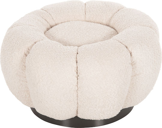 Grymm Sessel Relax Drehbar mit Fußhocker Ecru 95x92x68cm
