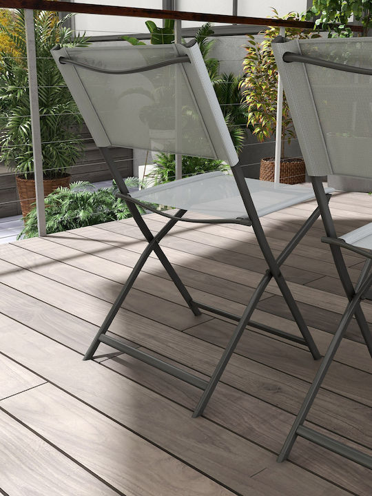 Garten- und Outdoor-Möbelsets 5 Stück Gray