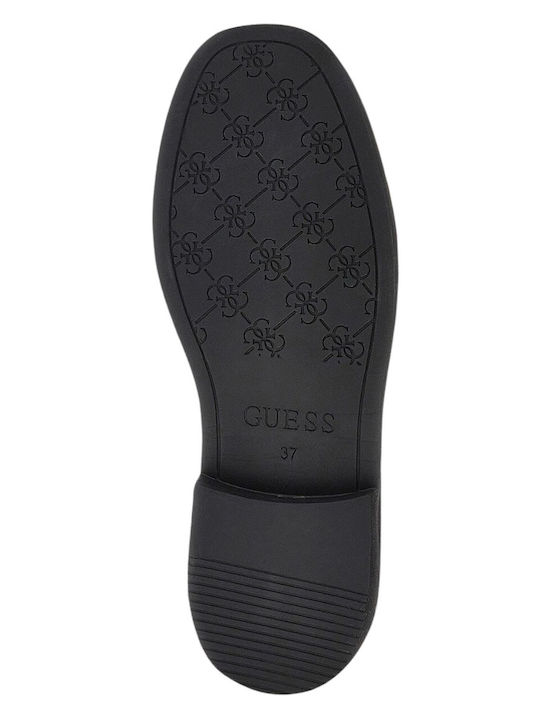 Damen Mokassins aus Leder in Schwarz Farbe