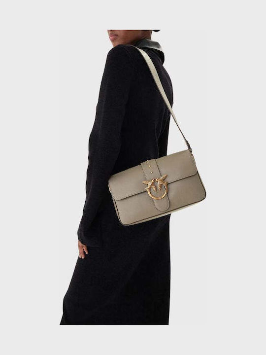 Love One Classic Leather Women's Crossbody Bag Beige