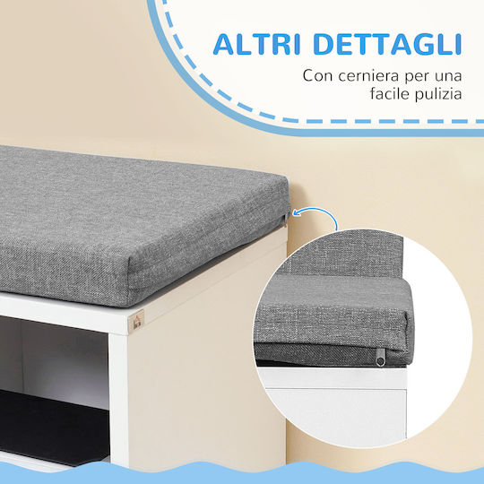 Βιβλιοθήκη Γκρι 108x30x60εκ.