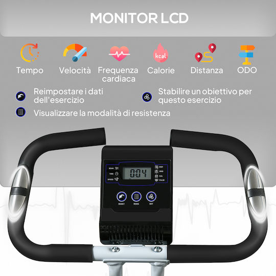 Sportnow Zusammenklappbares Aufrechtes Heimtrainer Magnetisch