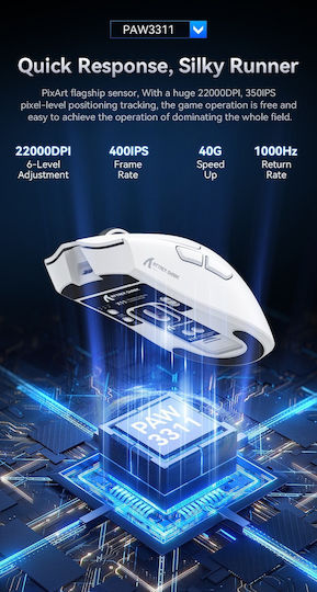 Attack Shark ATTACK SHARK X11 Wireless RGB Gaming Mouse 22000 DPI Black