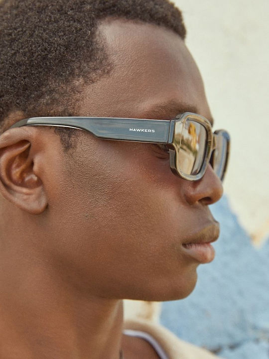 Hawkers Men's Sunglasses with Gray Frame and Gray Lens