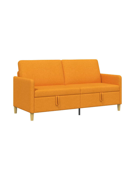 Three-Seater Couch with Storage Space Dark Yellow 172x78x87cm