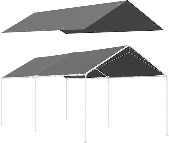 Outsunny Material Pentru Copertină Gri 3x6m