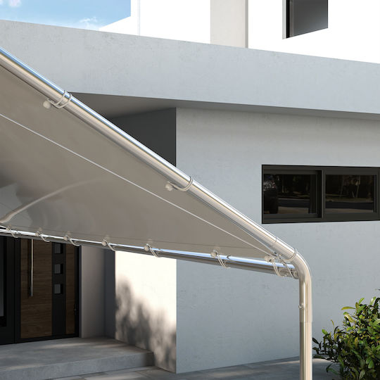 Outsunny Κάλυμμα για Κιόσκι Λευκό 3x6m