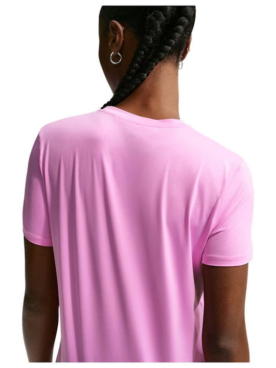 One Classic Women's Blouse Short Sleeve Purple