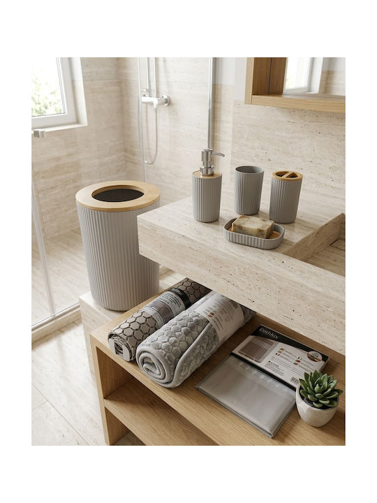 Parris Home Badezimmerzubehör-Set Bambus 8 Stück Parris Home Badezimmerzubehör-Set Bambus 8 Stück