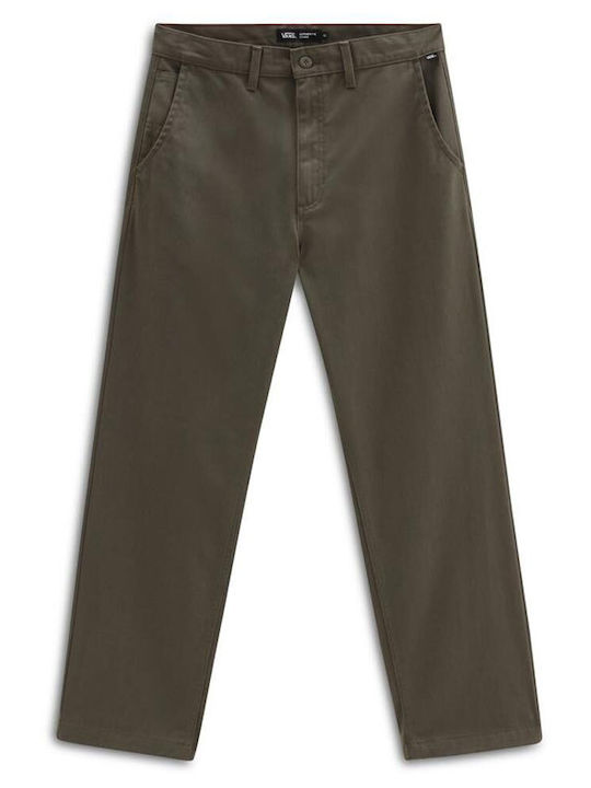 Authentic Trousers Chino Elastic in Loose Fit Grape Leaf