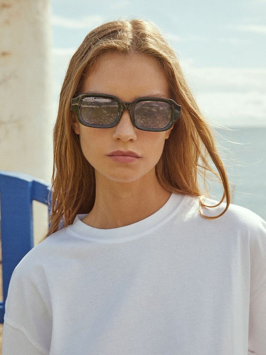 Hawkers Men's Sunglasses with Blue Frame and Blue Lens
