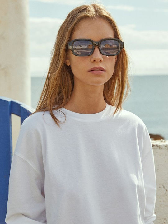 Hawkers Men's Sunglasses with Blue Frame and Blue Lens