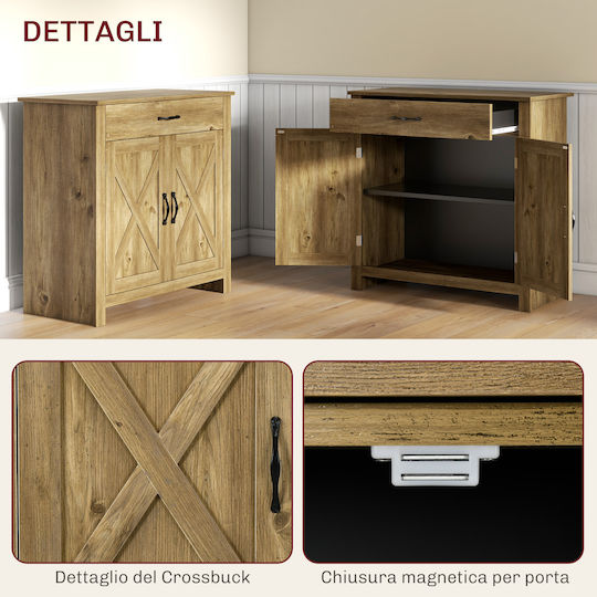 Boden Küchenschrank Farbe Holz 80x39.7x80cm