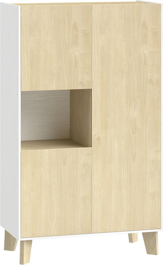 Bodenständiger Küchenschrank Weiß 80x40x135cm