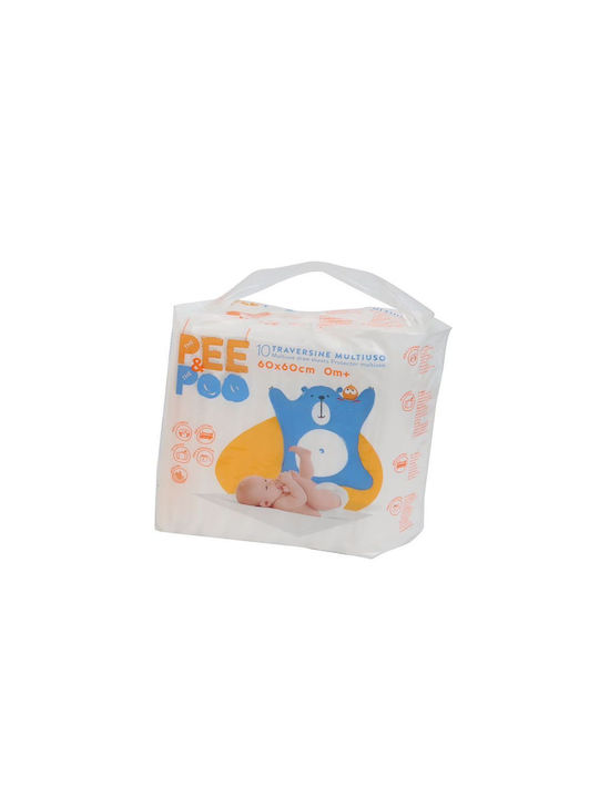 Pee&Poo Wasserdichtes Einweg-Burp Tuch 60x60cm Pee&Poo Wasserdichtes Einweg-Burp Tuch 60x60cm