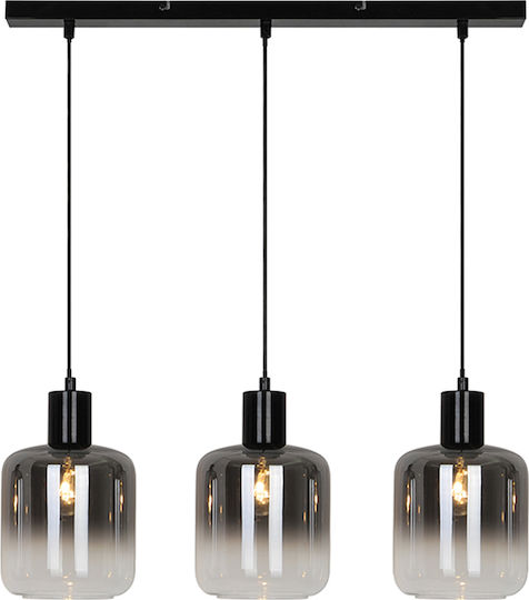 Viokef Adam Adjustable Pendant Light Black with Socket E27 40x40x132cm