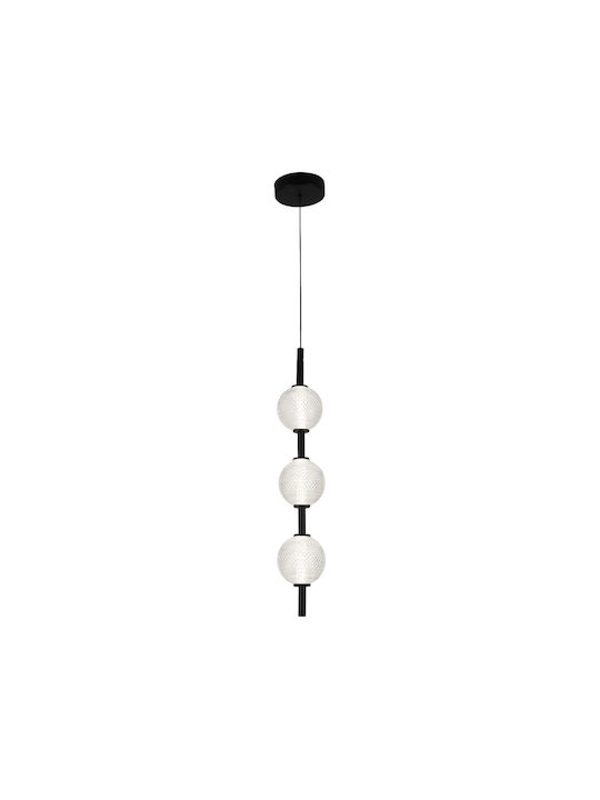 Viokef Pendant Light Black Rail 98.5x44.5cm