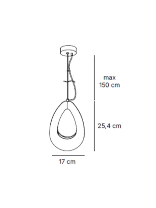 Inlight Ceiling Light White Ball with G9 Socket 25.4x25.4x17cm