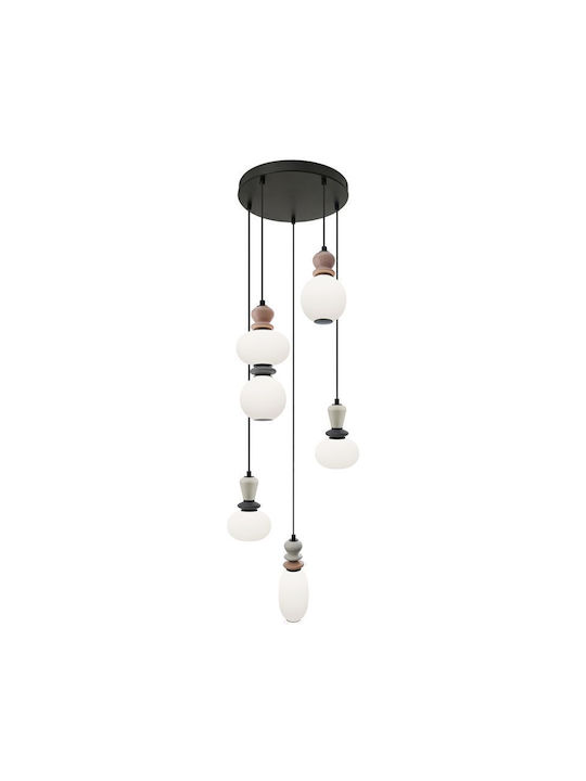 Viokef Deckenleuchte Weiß LED mit Warmweißem Licht 38x44x181cm