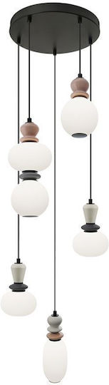 Viokef Ceiling Light White LED with Warm White Light 38x44x181cm