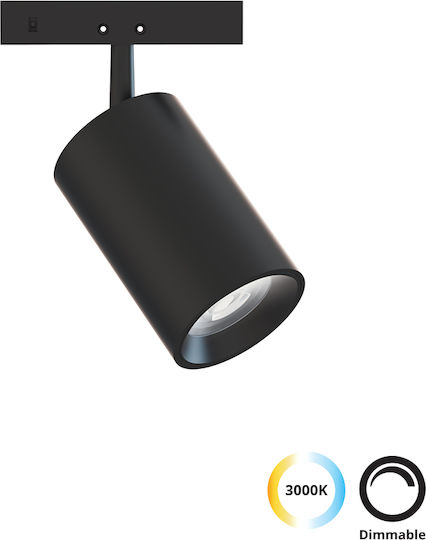 Viokef Mounting Rail for Lighting Fixtures Black 02/0802-2