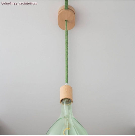 Ροζέτα Γιρλάντας Diy Οβάλ 1 Κεντρική Οπή 2 Πλαϊνές Οπές Ξύλινη Filé Creative Cable 150026 Μπεζ
