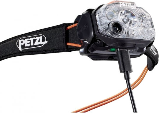 Petzl Επαναφορτιζόμενος Φακός Κεφαλής LED IPX4 με Μέγιστη Φωτεινότητα 1200lm Swift Rl