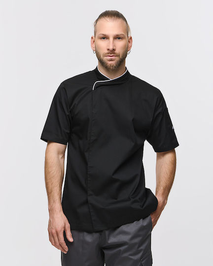 Ayo Haina Bucătar Unisex Negru cu Mâneci scurte Dennis