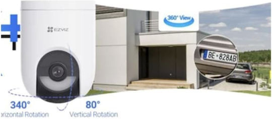 Ezviz CS-HB8c-SP IP Surveillance Camera Wi-Fi Full HD+ 4MP Waterproof Battery Powered with Two-Way Communication