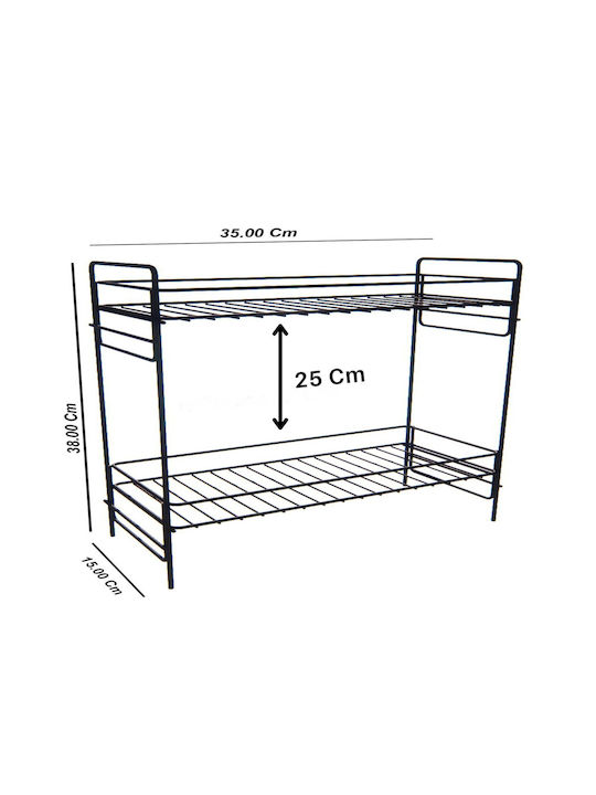 Femmit Tabletop Metal Base 35x15cm Black