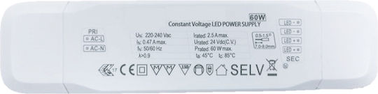 Viokef LED-Netzteil Magnetische Schiene IP20 Leistung 30W mit Ausgangsspannung 24V