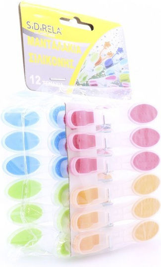 Sidirela Silicone Clothespins 12 Pieces