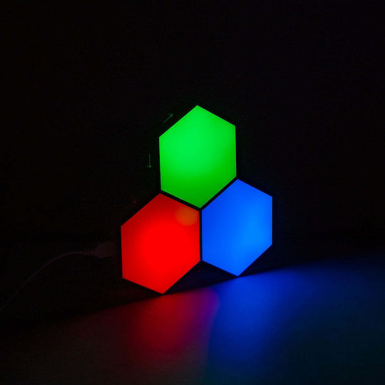 GloboStar Decorative Lighting LED RGB 3pcs 10.5x10.5x3cm