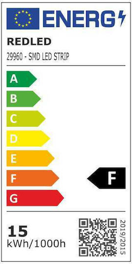 Redled Waterproof LED Strip 220V Natural White Light 5m