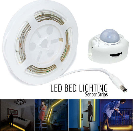 LED-Streifen LED Light Digital 12V Warmes Weiß Licht 1.2m Typ SMD2835 mit Bewegungssensor & Netzteil