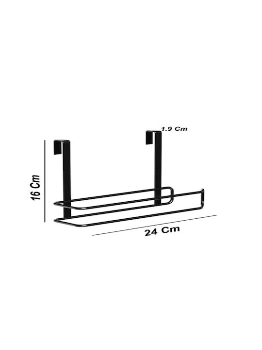 Femmit Metallic Hanging Paper Towel Holder Black 24×16 Cm
