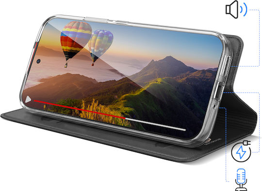 Dux Ducis Wallet Folio Case Xiaomi 17 Card Slot Video Kickstand Black