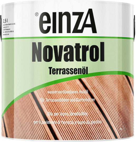 Einza Novatrol Terrassenol Λάδι Συντήρησης Νερού Bangkirai Ματ 750ml