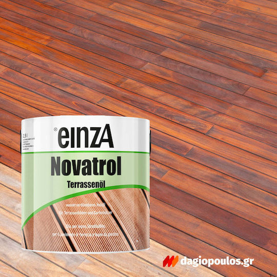 Einza Novatrol Terrassenol Λάδι Συντήρησης Νερού Bangkirai Ματ 750ml