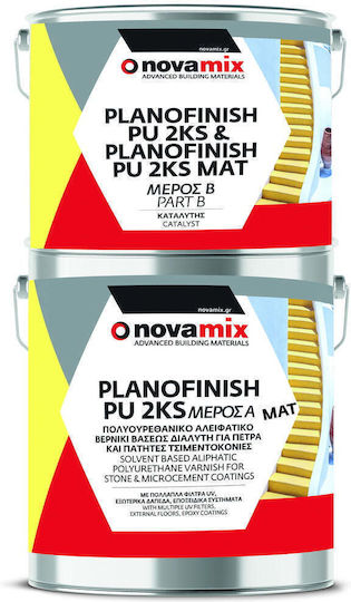 Novamix Planofinish PU 2ks Polyurethan 2-Komponenten Wasser Farblos Glanz 1Es
