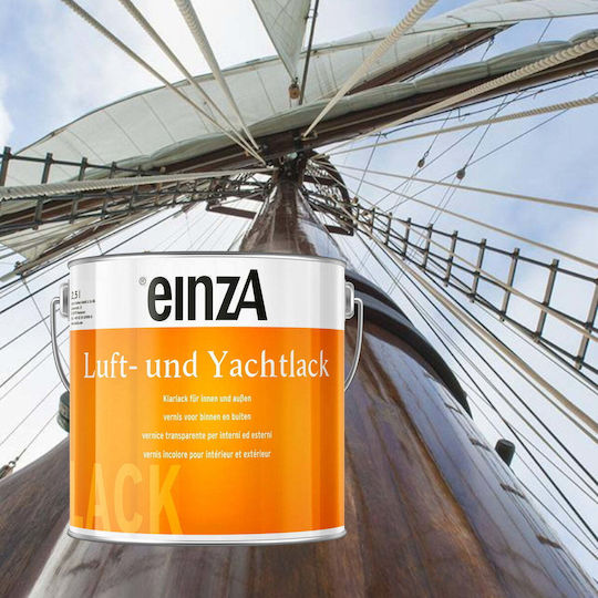Einza Luft und Yachtlack Anti Auf Lösemittelbasis Farblos Glanz 750ml
