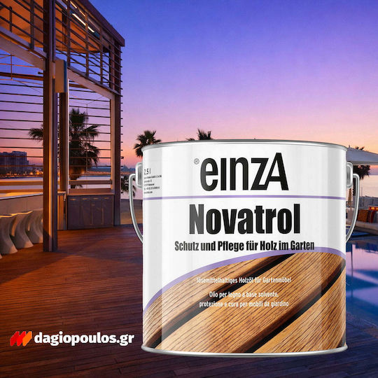 Einza Novatrol Holzöl Ulei De Întreținere Pentru Apă Nuanță Tectona Matt 750ml
