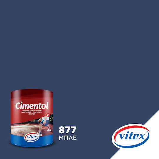 Vitex Cimentol Τσιμεντόχρωμα Ακρυλικό Βαθύ Μπλε 2.5lt