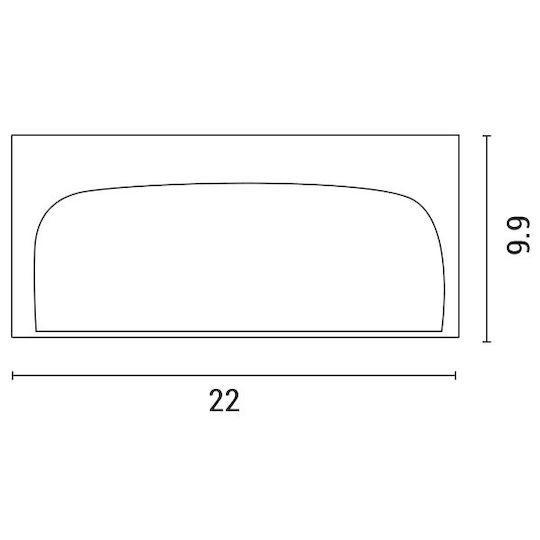 Eurolamp Wall-Mounted Outdoor Ceiling Light E27 IP54 100εκ.