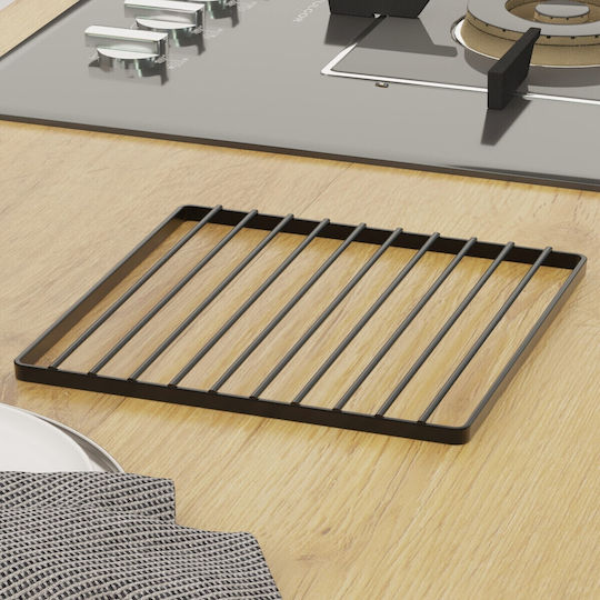 Femmit Bază Metalică Pătrată Pentru Oale și Ceainic Neagră 20x20 Cm